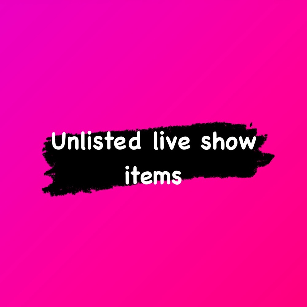 Unlisted live show item 🌺🌺